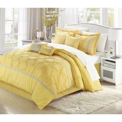 Chic Home 127CQ111-US Bedspread Yellow, Grey (228.6x228.6cm)