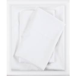 Intelligent Design Twin Extra Long Microfiber All Season Wrinkle-Free Bed Sheet White (243.84x167.64)