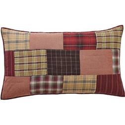 VHC Brands Wyatt Sham Pillow Case Gray, Green, Red, Black, Brown