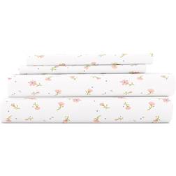 Home Collection Comfort Premium Ultra Soft Floral Pattern Bed Sheet Pink