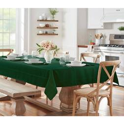 Elrene Home Fashions Plaid Jacquard Tablecloth Green, Black