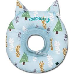 Touchcat Life CA1BLSM Ringlet Licking & Scratching Adjustable Pillow Neck Protector, Blue