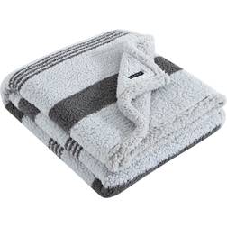 Nautica Sherpa Home Blankets Gray (152.4x127)