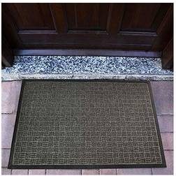 Floortex Ribmat Charcoal Heavy Duty Door Black, Gray