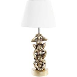 Dkd Home Decor Golden White Colonial 220 V Table Lamp