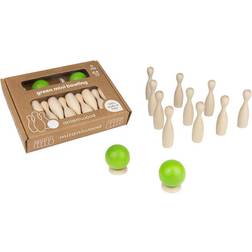 milaniwood Træspil Grøn minibowling