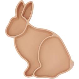 Konges Sløjd Silikone Tallerken Bunny Rose Sand