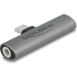 DeLock USB-C & USB-C PD Adapter - Grå