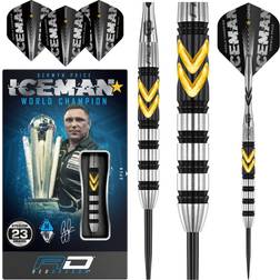 Gerwyn Price Iceman Thunder Se 23g Tungsten Darts Set With Flights And Shafts