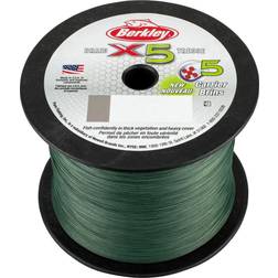 Berkley Unisex's X5 Lo flätad fiskelina, lågvisgrön, 2188yd/6,8 kg
