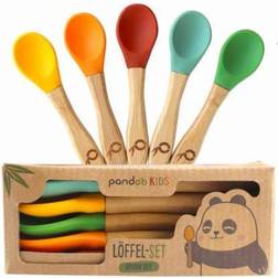 Pandoo Kindergeschirr Kinderbesteck, Kinderlöffel Set 5tlg