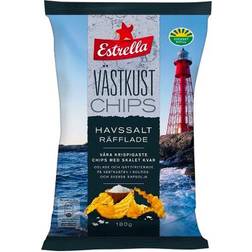 Estrella Västkustchips Havsalt Rillede 180