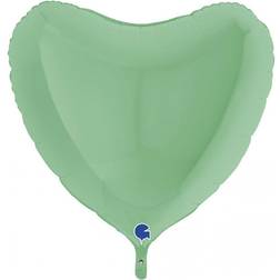 Grabo Folieballon Hjerte Pastelgrøn 91 cm