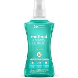 Method 4x Concentrated Laundry Detergent, Beach Sage, 53.5 Oz