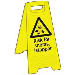 SKYLT RISK FÖR SNÖRAS, ISTAPP