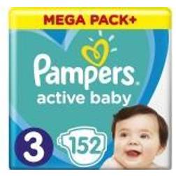 Pampers Active Baby Pannolini Usa E Getta 3 (6-10 kg) 152 pz MEGA PACK