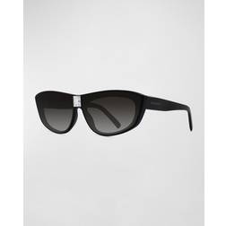 Givenchy Moderne Solbriller Med Grå Maske - Sort