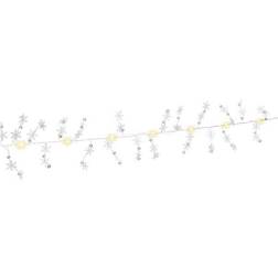 Goobay Silver Wire String Light ''Snowflakes'' Lysslynge