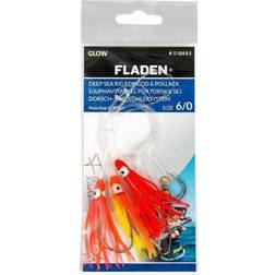 Fladen Deep Sea Blæksprutte Rig Rød/Orange/Pink