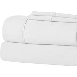 Modern Threads Luxurious Microfiber Bed Sheet White (259.1x228.6cm)