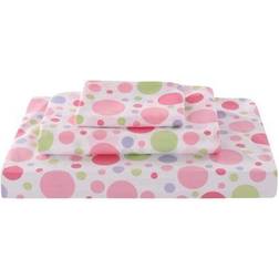 Levtex Home Merrill Girl Full Bed Sheet Green, White, Pink, Purple