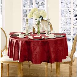 Elrene Barcelona Damask Tablecloth Red