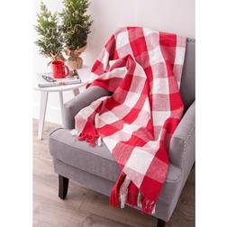 DII Zingz & Thingz Buffalo Check Blankets Gray, White (152.4x127cm)