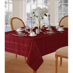 Elrene Home Fashions Plaid Jacquard Tablecloth Blue, Beige, Gold, White, Black