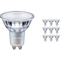 Philips Fordelspakke 10x MASTER Value LEDspot GU10 PAR16 4.9W 380lm 36D 940 kold hvid bedste farvegengivelse dæmpbar erstatter 50W