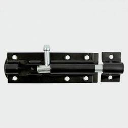 Timco Straight Tower Bolt - Black TBS8BB