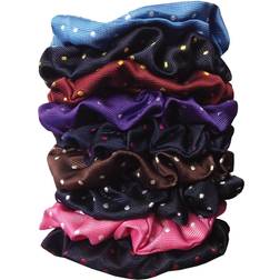 Equetech Polka Dot Hair Scrunchie Lilac Polka Dot