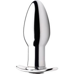 Master Series Chrome Blast Oplaadbare Buttplug Met Afstandsbediening Klein Zilver