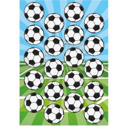 Dekora Football Edible Wafer Decorations Muffin Case