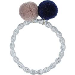 Bon Dep Kknekki Dep - PomPom Silver glitter w. Navy-dove