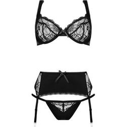Christine 3 piece bra set Marzia black