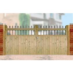 Hampton Wooden Low Double (Driveway) Gate 2700 mm