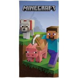 Licens Minecraft bade håndklæde 70x140 cm 100% Bomuld