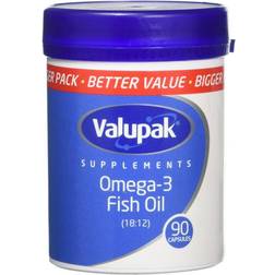 Valupak Omega -3 Fish Oil 1000mg Supplement 90 pcs