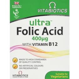 Vitabiotics Ultra Folic Acid 400Âµg with Vitamin B12