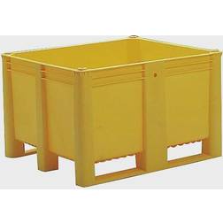 Polyethylene pallet box, capacity 600 l, 3 plastic runners, 1 items