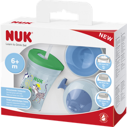 Nuk Juego de beber All-in-1 azul/verde