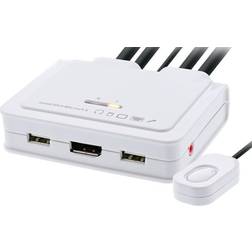InLine KVM-/Audio-/USB-Switch 2 x KVM/Audio/USB 1 lokaler Benutzer Desktop