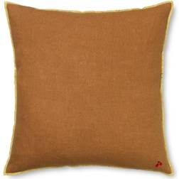 ferm LIVING Contrast Komplet pyntepude Brun, Grøn, Gul, Lilla, Pink (40x40cm)