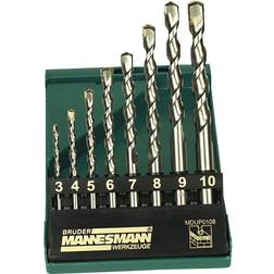 Brüder Mannesmann Professional Masonry Drill Set in Plastic Box (8 Pieces)