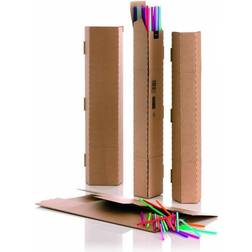 Bong paprør 4-kantet A1 105x105x715mm brun