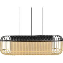 Forestier Bambu Oval L Pendel Svart/Natur Pendellampa