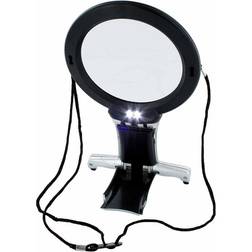 LightCraft Dual Purpose Neck and Desk Magnifier with Twin Bulb DayLight Light