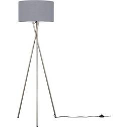 MiniSun Camden Brushed Chrome Floor Lamp