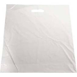 Daarbak Bærepose LDPE med 50% genbrugsplast 40my 420x450/50mm hvid