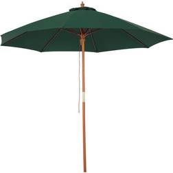 OutSunny 2.5M Wooden Garden Parasol Umbrella Canopy With Vent